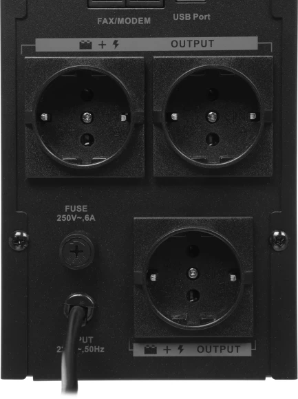 Источник бесперебойного питания Ippon Back Basic 1050S New Euro 600Вт 1050ВА черный