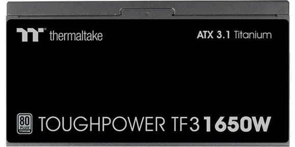 Блок питания Thermaltake ATX 1650W Toughpower TF3 Gen.5 80+ titanium (20+4pin) APFC 140mm fan color LED 16xSATA Cab Manag RTL