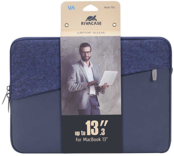 Чехол для ноутбука 13.3" Riva 7903 синий полиэстер (7903 BLUE)