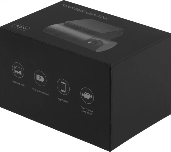 Видеорегистратор 70Mai Dash Cam A200 черный 1080x1920 1080p 130гр. Novatek NT98565