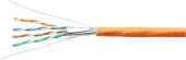 Кабель информационный Cabeus STP-4P-CAT.6A-SOLID-IN-LSZH кат.6A U/FTP 4 пары 0.55AWG LSZH внутренний 305м оранжевый