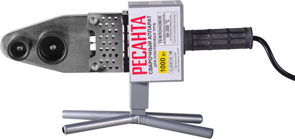 Сварочный аппарат для пластиковых труб Ресанта АСПТ-1000А 1кВт Тмакс.:300 парн.насад.