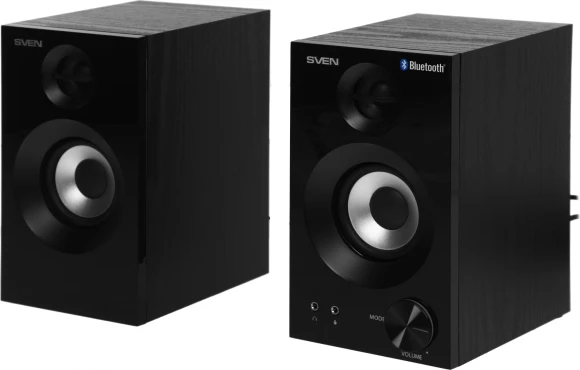 Колонки Sven SPS-621 2.0 черный 28Вт BT