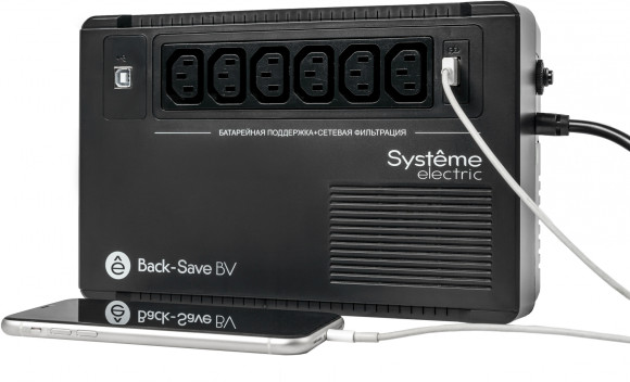 Источник бесперебойного питания Systeme Electriс BV BVSE800I 480Вт 800ВА черный