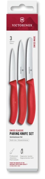 Набор ножей кухон. Victorinox Swiss Classic 6.7114.34C1 для овощей компл.:3предм. зеленый европодвес Набор ножей кухон. Victorinox Swiss Classic 6.7114.34C1 для овощей компл.:3предм. зеленый европодвес