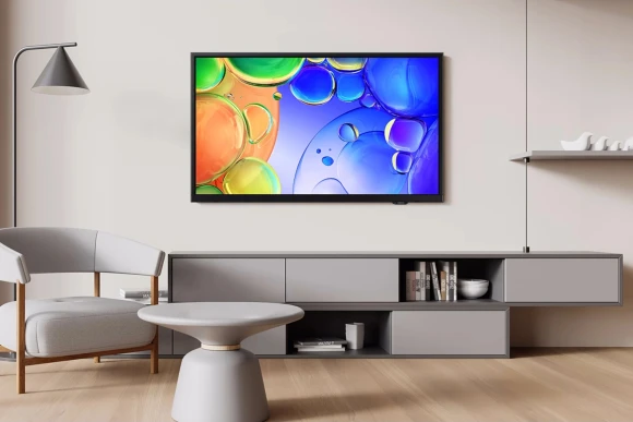 Телевизор QLED Samsung 32" QE32Q5FAAUXPY черный FULL HD 60Hz DVB-T2 DVB-C DVB-S2 USB WiFi Smart TV (RUS)