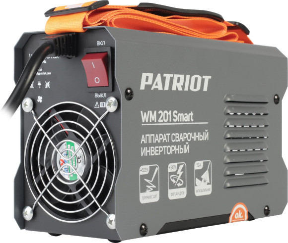 Сварочный аппарат Patriot WM 201 Smart инвертор ММА 8.3кВт