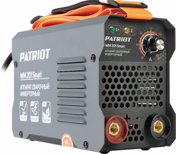 Сварочный аппарат Patriot WM 201 Smart инвертор ММА 8.3кВт