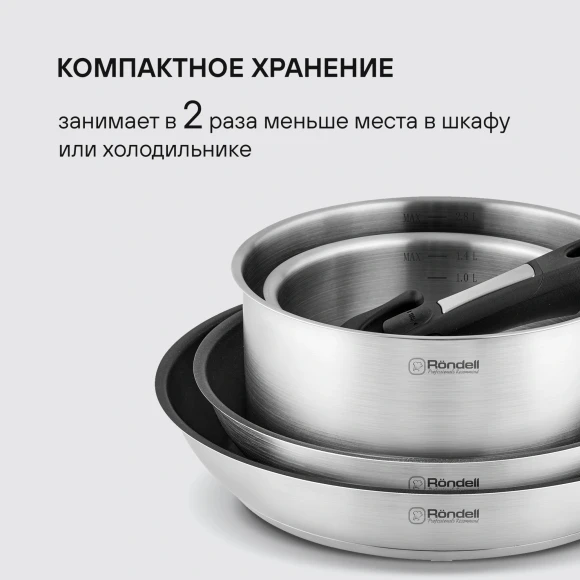 Набор посуды Rondell Stark RDS-1315 5 предметов Набор посуды Rondell Stark RDS-1315 5 предметов