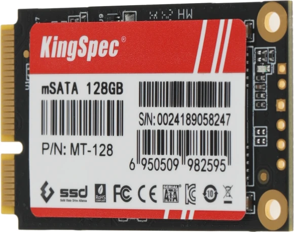 Накопитель SSD Kingspec mSATA 128Gb MT-128 MT Series mSATA Накопитель SSD Kingspec mSATA 128Gb MT-128 MT Series mSATA
