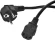 Шнур питания Rem R-10-Cord-C13-S-3 C13-Schuko проводник.:3x1мм2 3м 220В 10А (упак.:1шт) черный