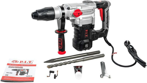 Перфоратор P.I.T. PBH40-C2 патрон:SDS-max уд.:9Дж 1600Вт (кейс в комплекте) Перфоратор P.I.T. PBH40-C2 патрон:SDS-max уд.:9Дж 1600Вт (кейс в комплекте)