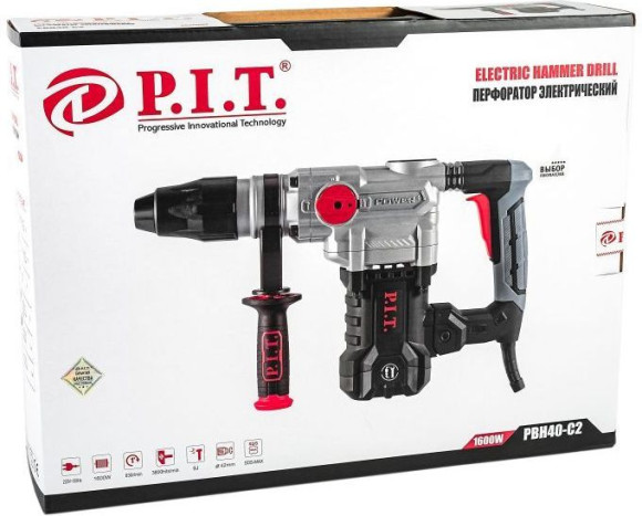 Перфоратор P.I.T. PBH40-C2 патрон:SDS-max уд.:9Дж 1600Вт (кейс в комплекте) Перфоратор P.I.T. PBH40-C2 патрон:SDS-max уд.:9Дж 1600Вт (кейс в комплекте)