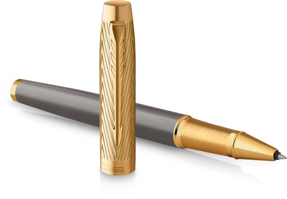 Ручка роллер Parker IM Premium Pioneers T329 (2200955) Arrow Grey GT F черн. черн. подар.кор.