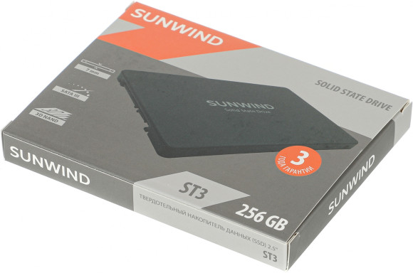 Накопитель SSD SunWind SATA-III 256GB SWSSD256GS2T ST3 2.5"