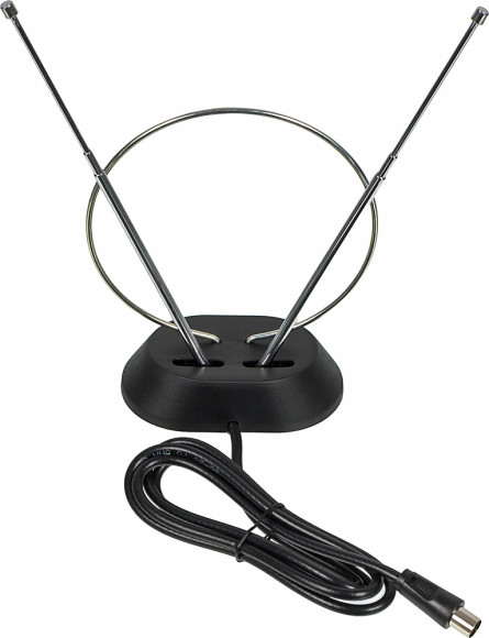 Антенна телевизионная BBK DA01 3дБ пассивная черный Антенна телевизионная BBK DA01 3дБ пассивная черный