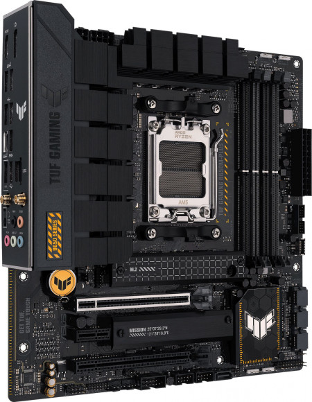 Материнская плата Asus TUF GAMING B650M-PLUS WIFI Socket AM5 AMD B650 4xDDR5 mATX AC`97 8ch(7.1) 2.5Gg RAID+HDMI+DP