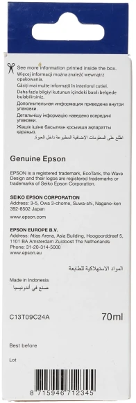 Чернила Epson 108 C13T09C24A голубой 70мл для Epson L8050/L18050