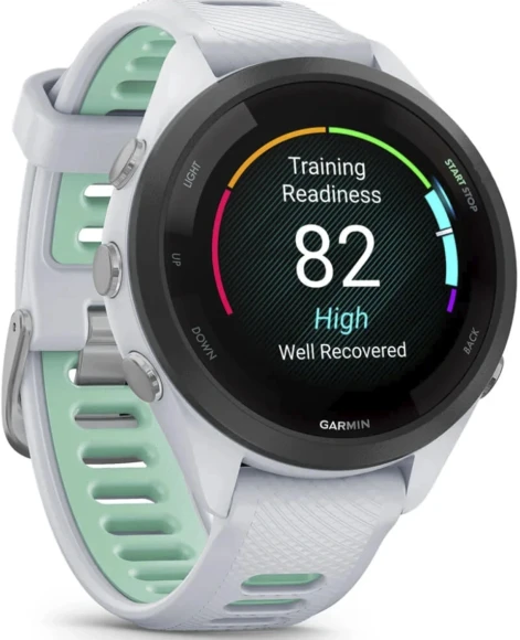 Смарт-часы Garmin Forerunner 265 33мм 1.3" AMOLED корп.черный рем.черный (010-02810-10)