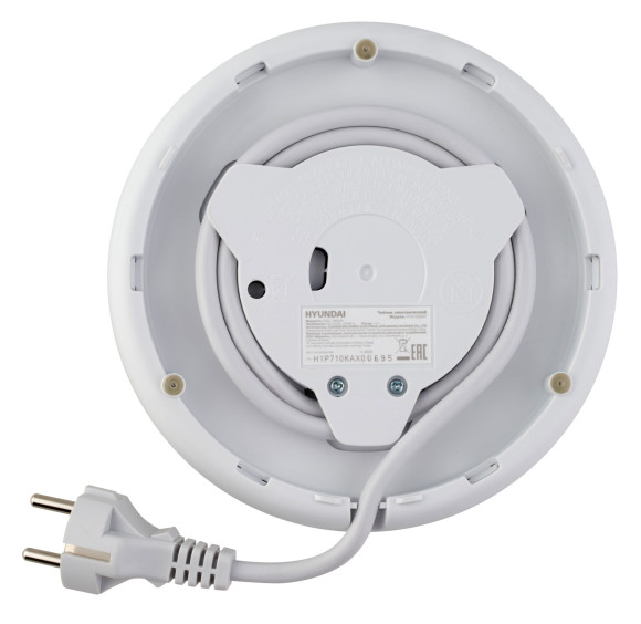 Чайник электрический Hyundai HYK-G3037 1.9л. 3000Вт белый/прозрачный корпус: стекло/пластик