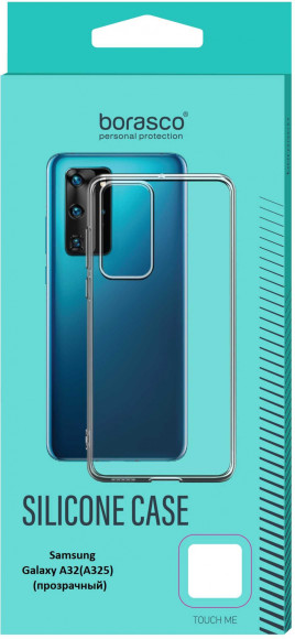 Чехол (клип-кейс) BoraSCO для Samsung Galaxy A32 Silicone Case прозрачный (39874)