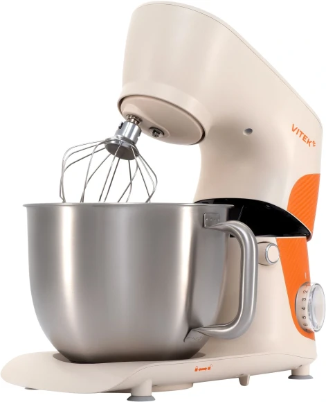 Миксер планетарный Vitek VT-PM0331 1800Вт кремовый/оранжевый Миксер планетарный Vitek VT-PM0331 1800Вт кремовый/оранжевый