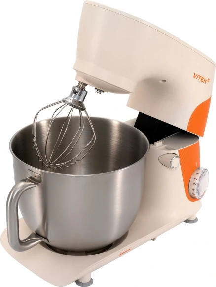 Миксер планетарный Vitek VT-PM0331 1800Вт кремовый/оранжевый Миксер планетарный Vitek VT-PM0331 1800Вт кремовый/оранжевый