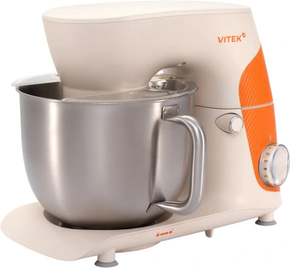 Миксер планетарный Vitek VT-PM0331 1800Вт кремовый/оранжевый Миксер планетарный Vitek VT-PM0331 1800Вт кремовый/оранжевый