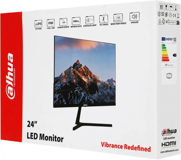 Монитор Dahua 23.8" DHI-LM24-B201S черный IPS LED 5ms 16:9 HDMI M/M матовая 1000:1 250cd 178гр/178гр 1920x1080 100Hz VGA FHD 2.82кг Монитор Dahua 23.8" DHI-LM24-B201S черный IPS LED 5ms 16:9 HDMI M/M матовая 1000:1 250cd 178гр/178гр 1920x1080 100Hz VGA FHD 2.82кг