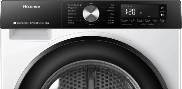 Сушильная машина Hisense DH3S702UWDE пан.англ. кл.энер.:A++ макс.загр.:7кг белый