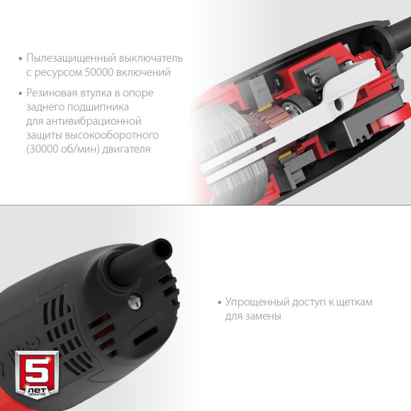 Углошлифовальная машина Зубр Мастер УШМ-125-1005 1000Вт 11000об/мин рез.шпин.:M14 d=125мм