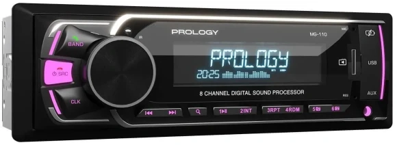 Автомагнитола Prology MG-110 1DIN 4x55Вт v5.1 USB 2.0 AUX DSP 4 (PRMG110)