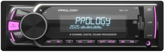 Автомагнитола Prology MG-110 1DIN 4x55Вт v5.1 USB 2.0 AUX DSP 4 (PRMG110)