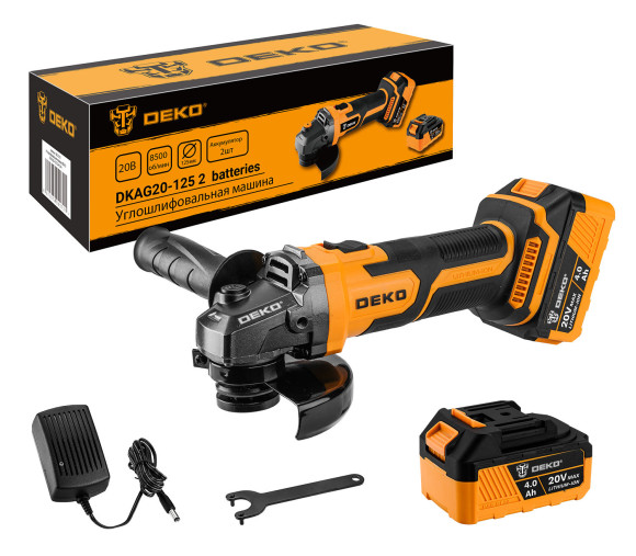 Углошлифовальная машина Deko DKAG20-125 8500об/мин рез.шпин.:M14 d=125мм (063-2151)