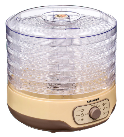 Сушка для фруктов и овощей Starwind SFD2520 5под. 250Вт бежевый