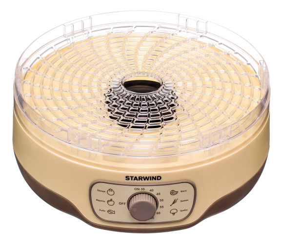 Сушка для фруктов и овощей Starwind SFD2520 5под. 250Вт бежевый