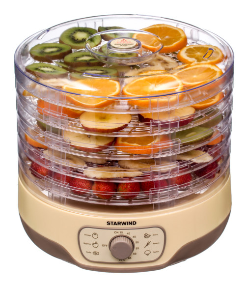 Сушка для фруктов и овощей Starwind SFD2520 5под. 250Вт бежевый