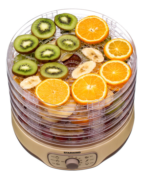 Сушка для фруктов и овощей Starwind SFD2520 5под. 250Вт бежевый
