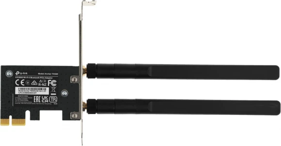 Сетевой адаптер Wi-Fi + Bluetooth TP-Link Archer TX55E AX3000 PCI Express (ант.внеш.съем) 2ант.