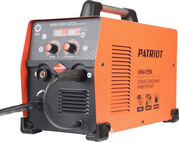 Сварочный полуавтомат Patriot WMA 155 M инвертор MIG-MAG/ММА 6.2кВт