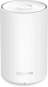 Бесшовный Mesh роутер TP-Link Deco X10-4G (DECO X10-4G(1-PACK)) AX1500 10/100/1000BASE-TX/4G cat.6 белый