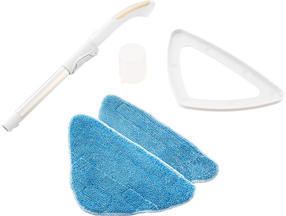 Швабра паровая Kitfort KT-1014 1300Вт золотистый/белый Швабра паровая Kitfort KT-1014 1300Вт золотистый/белый