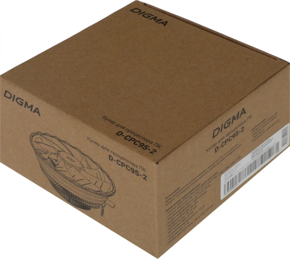 Устройство охлаждения(кулер) Digma D-CPC95-2 Soc-AM5/AM4/1200/1700/1851 черный 3-pin 29dB Al 95W 185gr Ret Устройство охлаждения(кулер) Digma D-CPC95-2 Soc-AM5/AM4/1200/1700/1851 черный 3-pin 29dB Al 95W 185gr Ret