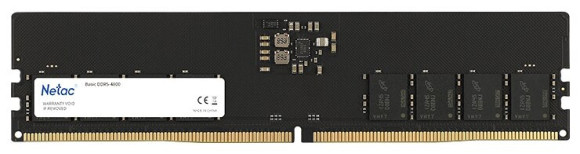 Память DDR5 16GB 4800MHz Netac NTBSD5P48SP-16 Basic RTL Gaming PC5-38400 CL40 DIMM 288-pin 1.1В Intel single rank Ret