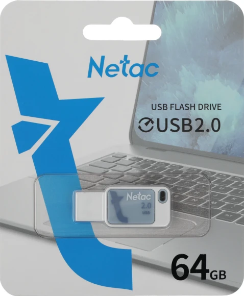 Флеш Диск Netac 64Gb UA31 NT03UA31N-064G-20BL USB2.0 синий Флеш Диск Netac 64Gb UA31 NT03UA31N-064G-20BL USB2.0 синий