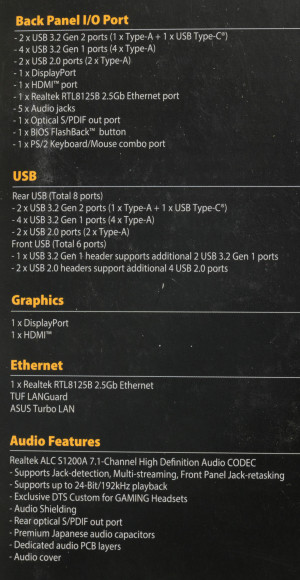 Материнская плата Asus TUF GAMING B550M-PLUS Soc-AM4 AMD B550 4xDDR4 mATX AC`97 8ch(7.1) 2.5Gg RAID+HDMI+DP