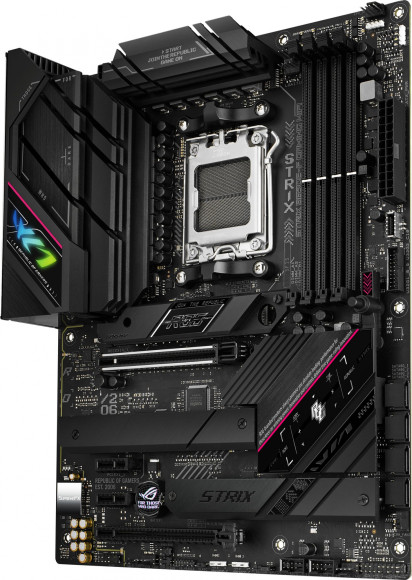 Материнская плата Asus ROG STRIX B650E-F GAMING WIFI Socket AM5 AMD B650 4xDDR5 ATX AC`97 8ch(7.1) 2.5Gg RAID+HDMI+DP