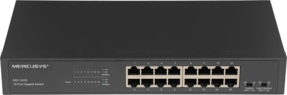 Коммутатор Mercusys MS110CP (L2) 8x100Мбит/с 2x1Гбит/с 8PoE+ 65W неуправляемый