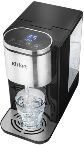 Термопот Kitfort КТ-2503 2.2л. 2600Вт черный/серебристый