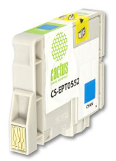 Картридж струйный Cactus CS-EPT0552 T0552 голубой (10мл) для Epson Stylus RX520/Stylus Photo R240 с чипом